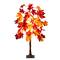 4ft. Pre-Lit Autumn Weeping Maple Artificial Fall Tree with 180 Warm White LED Lights